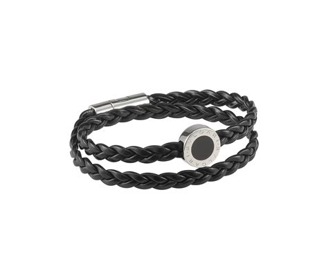 bvlgari bracelet mens|bvlgari men's leather bracelet.